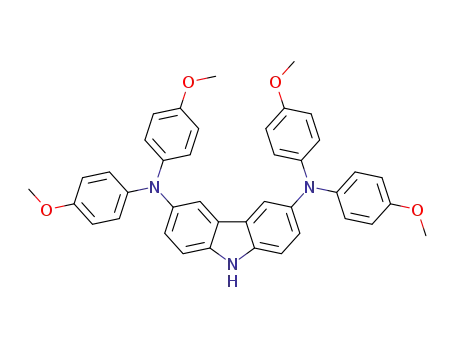 N<SUP>3</SUP>,N<SUP>3</SUP>,N<SUP>6</SUP>,N<SUP>6</SUP>-tetrakis(4-methoxyphenyl)-9-H-carbazole-3,6-diamine