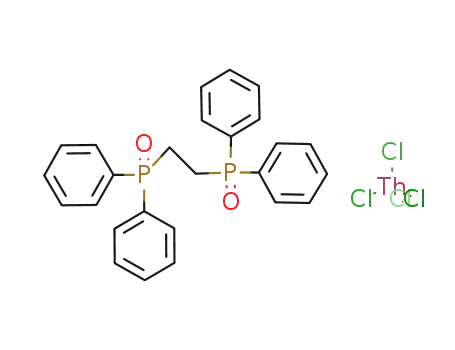 Molecular Structure of 58057-94-6 (ThCl<sub>4</sub> * bis(diphenylphosphinol)ethane)