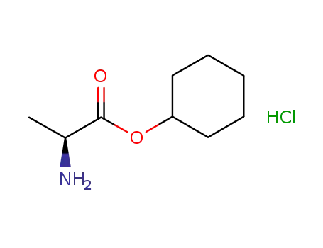 Molecular Structure of 41324-79-2 (L-Alanine, cyclohexyl ester, hydrochloride)