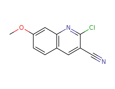 Molecular Structure of 128259-63-2 (2-CHLORO-7-METHOXYQUINOLINE-3-CARBONITRILE)