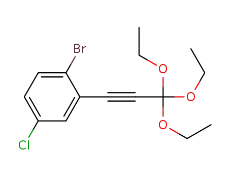 1-bromo-4-chloro-2-(3,3,3-triethoxyprop-1-ynyl)benzene