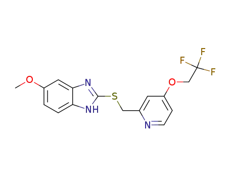 1H-Benzimidazole,
5-methoxy-2-[[[4-(2,2,2-trifluoroethoxy)-2-pyridinyl]methyl]thio]-