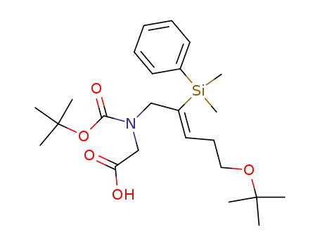[N-tert-butoxycarbonyl-[5-tert-butoxy-2-(dimethylphenylsilanyl)-pent-2-enyl]amino]acetic acid