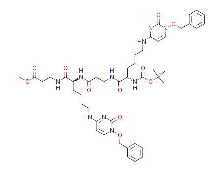 N<sup>α</sup>-tert-butoxycarbonyl-N<sup>ε</sup>-(1-benzyloxy-1,2-dihydro-2-oxopyrimidin-4-yl)-L-lysyl-β-alanyl-N<sup>ε</sup>-(1-benzyloxy-1,2-dihydro-2-oxopyrimidin-4-yl)-L-lysyl-β-alanine methyl ester