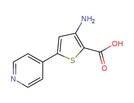 Molecular Structure of 83739-50-8 (3-aMino-5-(pyridin-4-yl)thiophene-2-carboxylic 
acid)