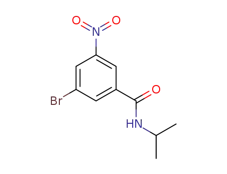 Molecular Structure of 941294-16-2 (3-Bromo-N-isopropyl-5-nitrobenzamide)