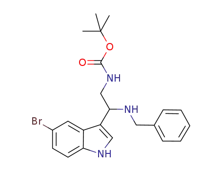 tert-butyl (2-(benzylamino)-2-(5-bromo-1H-indol-3-yl)ethyl)carbamate