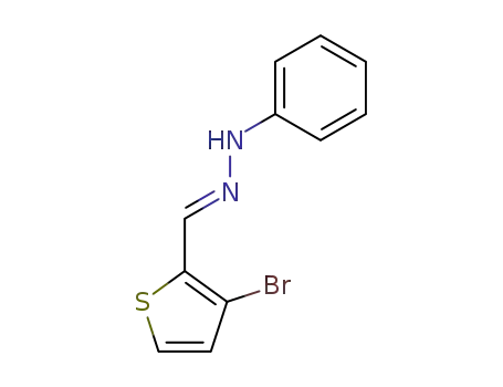 Molecular Structure of 838820-76-1 (3-bromothiophene-2-carbaldehyde phenylhydrazone)