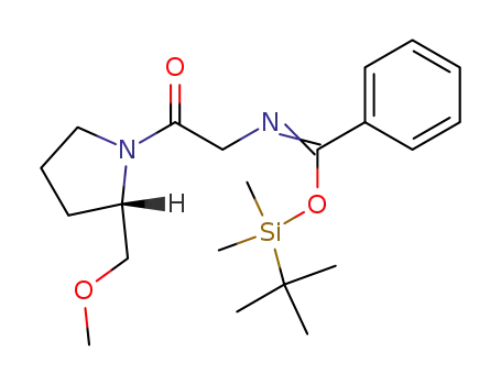 Benzenecarboximidic acid,
N-[2-[2-(methoxymethyl)-1-pyrrolidinyl]-2-oxoethyl]-,
(1,1-dimethylethyl)dimethylsilyl ester, (S)-