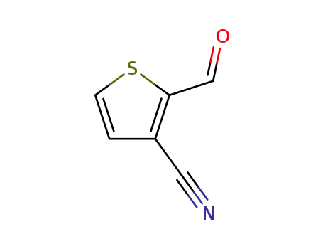 Molecular Structure of 41057-00-5 (2-formylthiophene-3-carbonitrile)
