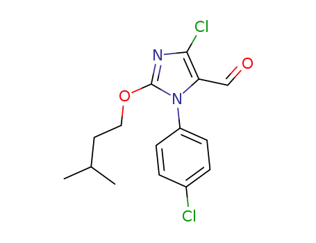 Molecular Structure of 1314745-42-0 (2-isopentoxy-1-(4-chlorophenyl)-4-chloro-1H-imidazole-5-carbaldehyde)