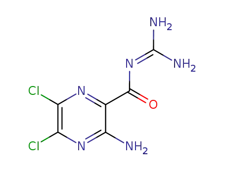 Molecular Structure of 76599-75-2 (5,6-dichloroamiloride)