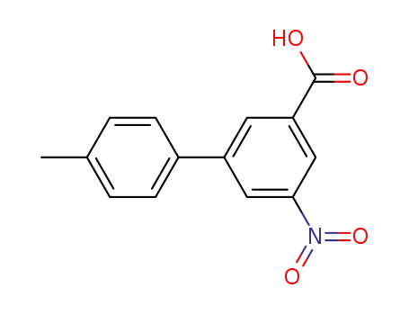 Molecular Structure of 1000587-29-0 (4'-Methyl-5-nitro-[1,1'-biphenyl]-3-carboxylic acid)