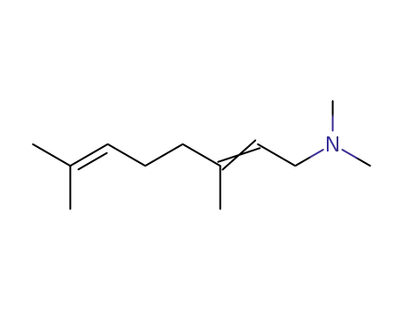Molecular Structure of 3710-93-8 (N,N,3,7-Tetramethyl-2,6-octadien-1-amine)