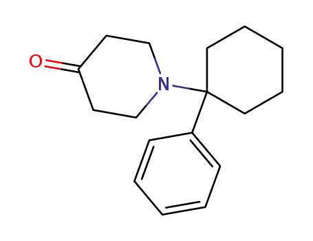 Molecular Structure of 77179-42-1 (1-(1-phenylcyclohexyl)-4-piperidone)