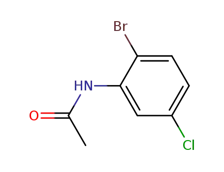 Molecular Structure of 827-66-7 (N-Acetyl2-bromo-5-chloroaniline)