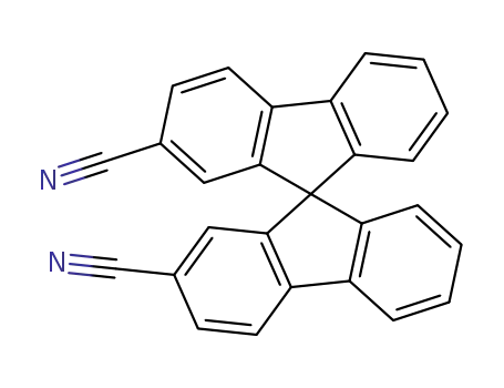 Molecular Structure of 67665-48-9 (9,9'-Spirobi[9H-fluorene]-2,2'-dicarbonitrile)