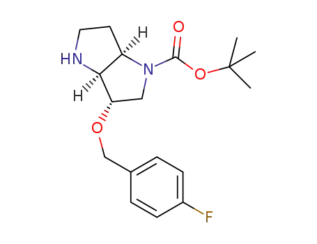 3-(4-fluoro-benzyloxy)-hexahydro-pyrrolo[3,2-b]pyrrole-1-carboxylic acid tert-butyl ester