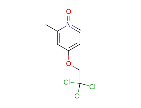 Molecular Structure of 132332-24-2 (2-Methyl-4-(2,2,2-trichloroethoxy)pyridine N-oxide)