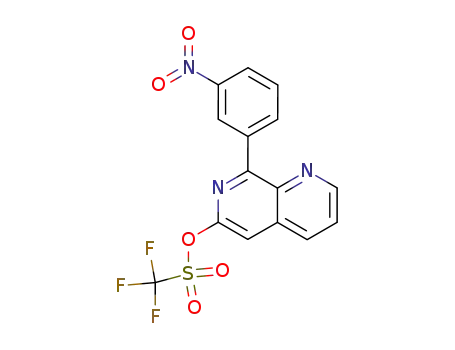 6-trifluoromethylsulfonyloxy-8-(3-nitrophenyl)-1,7-naphthyridine