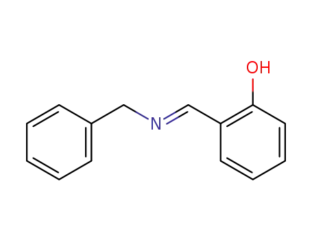 Molecular Structure of 129855-29-4 (Phenol, 2-[[(phenylmethyl)imino]methyl]-, (E)-)