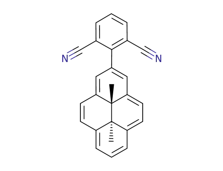 Molecular Structure of 640734-38-9 (trans-2-(2,6-dicyanophenyl)-10b,10c-dimethyl-10b,10c-dihydropyrene)