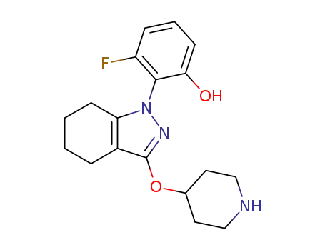 3-fluoro-2-[3-(piperidin-4-yloxy)-4,5,6,7-tetrahydro-1H-indazol-1-yl]phenol
