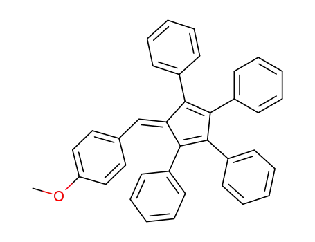 Benzene,
1-methoxy-4-[(2,3,4,5-tetraphenyl-2,4-cyclopentadien-1-ylidene)methyl]-