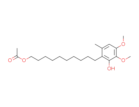 Molecular Structure of 77712-30-2 (6-(10-acetoxydecyl)-2,3-dimethoxy-5-methylphenol)