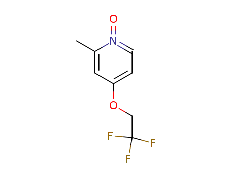 Molecular Structure of 103577-58-8 (Pyridine, 2-methyl-4-(2,2,2-trifluoroethoxy)-, 1-oxide)