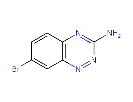 Molecular Structure of 500889-65-6 (1,2,4-Benzotriazin-3-amine, 7-bromo-)