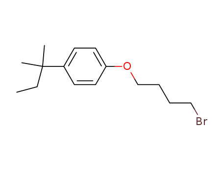 Molecular Structure of 92731-14-1 (1-((4-bromobutyl)oxy)-4-(tert-pentyl)benzene)