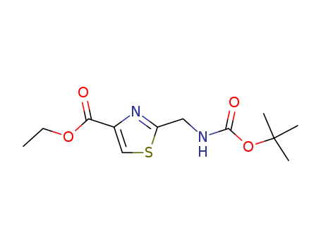 2-(tert-Butoxycarbonylamino-methyl)-thiazole-4-carboxylic acid ethyl ester