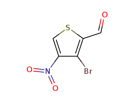 Molecular Structure of 89283-20-5 (3-bromo-4-nitro-thiophene-2-carbaldehyde)