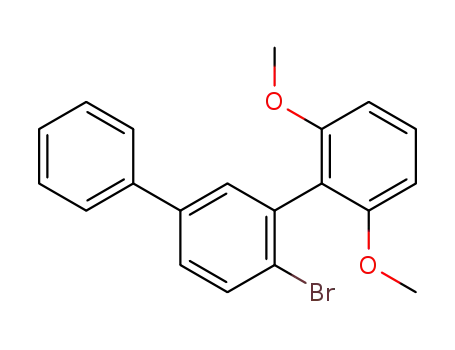 Molecular Structure of 1267964-79-3 (4'-bromo-2'',6''-dimethoxy-[1,1';3',1'']terphenyl)