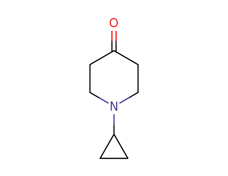 Molecular Structure of 62813-01-8 (1-Cyclopropylpiperidin-4-one)