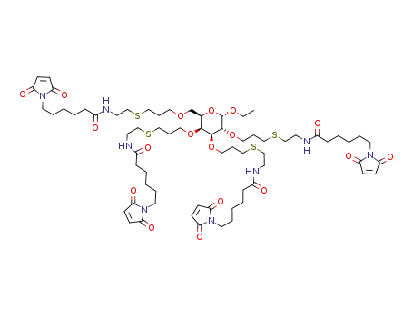 ethyl 2,3,4,6-tetra-O-[(6-(6-maleimidohexanamido)-3-thia-hexyl)]-α-D-galactopyranoside