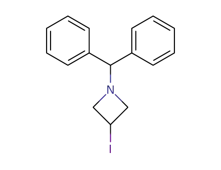 Molecular Structure of 125735-40-2 (1-Benzhydryl-3-iodoazetidine)