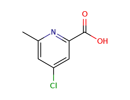 Molecular Structure of 30235-19-9 (4-Chloro-6-methylpyridine-2-carboxylic acid)