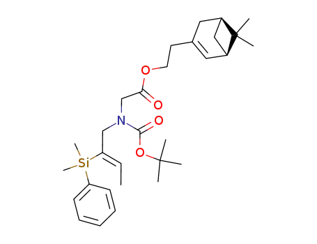 [N-tert-butoxycarbonyl-[2-(dimethylphenylsilanyl)-but-2-enyl]-amino]-acetic acid [1S,5R]-2-(6,6-dimethylbicyclo[3.1.1]hept-2-en-3-yl)-ethyl ester