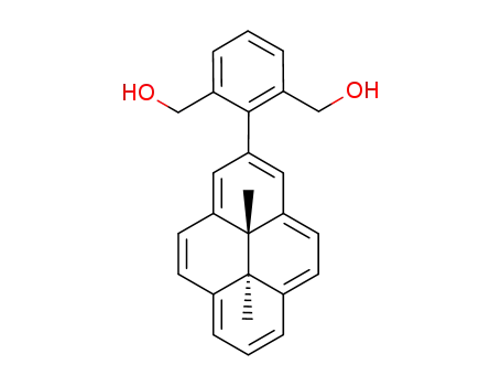 Molecular Structure of 640734-40-3 (trans-2-[2,6-bis(hydroxymethyl)phenyl]-10b,10c-dimethyl-10b,10c-dihydropyrene)