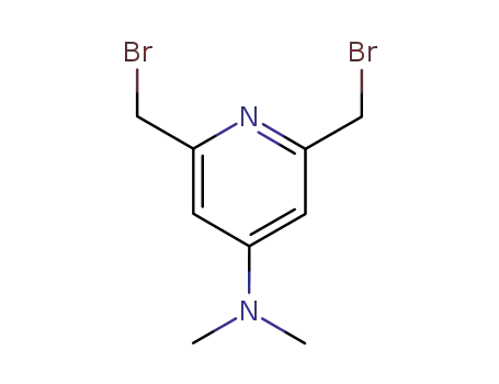 Molecular Structure of 89593-27-1 (4-Pyridinamine, 2,6-bis(bromomethyl)-N,N-dimethyl-)