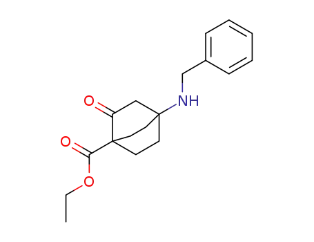 ethyl 4-(benzylamino)-2-oxobicyclo[2.2.2]octane-1-carboxylate