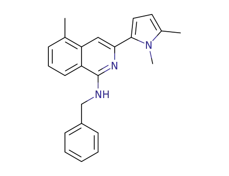 benzyl-[3-(1,5-dimethyl-1H-pyrrol-2-yl)-5-methyl-isoquinolin-1-yl]-amine