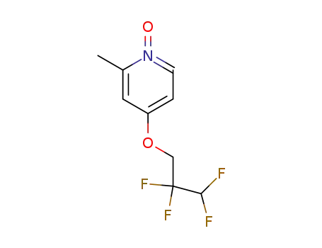 Molecular Structure of 103577-75-9 (Pyridine, 2-methyl-4-(2,2,3,3-tetrafluoropropoxy)-, 1-oxide)