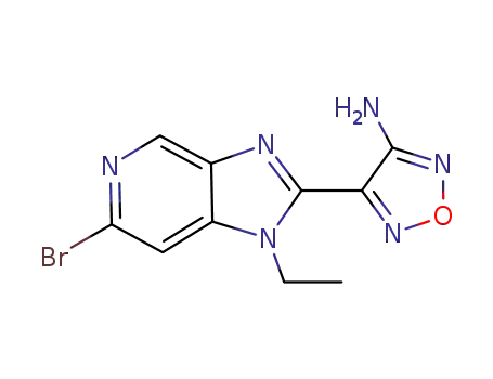 1,2,5-Oxadiazol-3-amine,
4-(6-bromo-1-ethyl-1H-imidazo[4,5-c]pyridin-2-yl)-