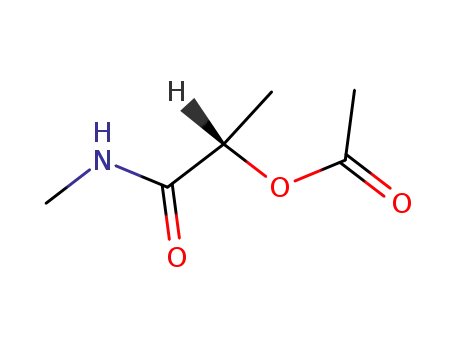 Molecular Structure of 33105-51-0 (Propanamide, 2-(acetyloxy)-N-methyl-, (S)-)