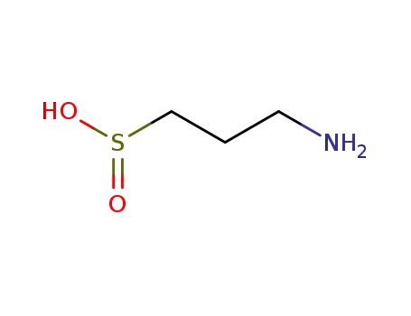 Molecular Structure of 25346-09-2 (3-aminopropane-1-sulfinic acid)