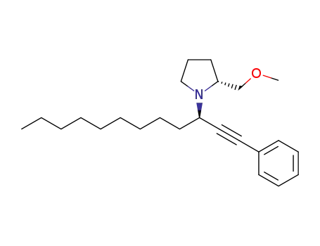 Molecular Structure of 1391601-25-4 ((2R)-2-(methoxymethyl)-1-[(3R)-1-phenyldodec-1-yn-3-yl]pyrrolidine)