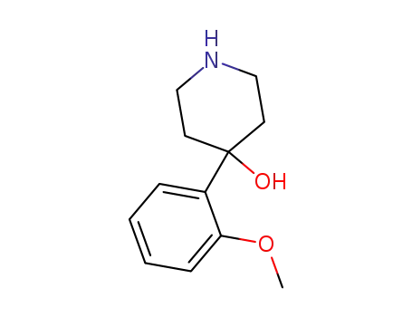 Molecular Structure of 81950-85-8 (4-(2-METHOXY-PHENYL)-PIPERIDIN-4-OL)
